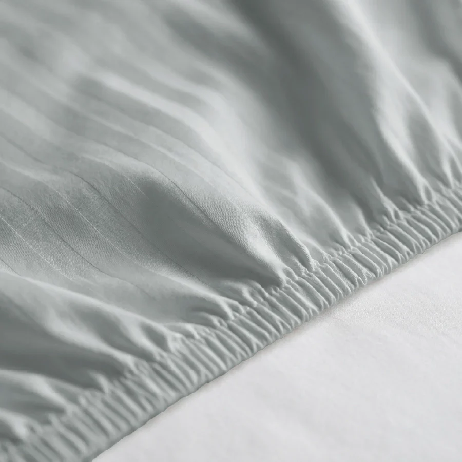 Fitted Bedsheet Set | Striped Luxe | 100% Cotton Bedsheet + 2 Pillow Cases [Sizes: King Bedsheets & Queen/ Double Bedsheets] | 300TC - Image 24