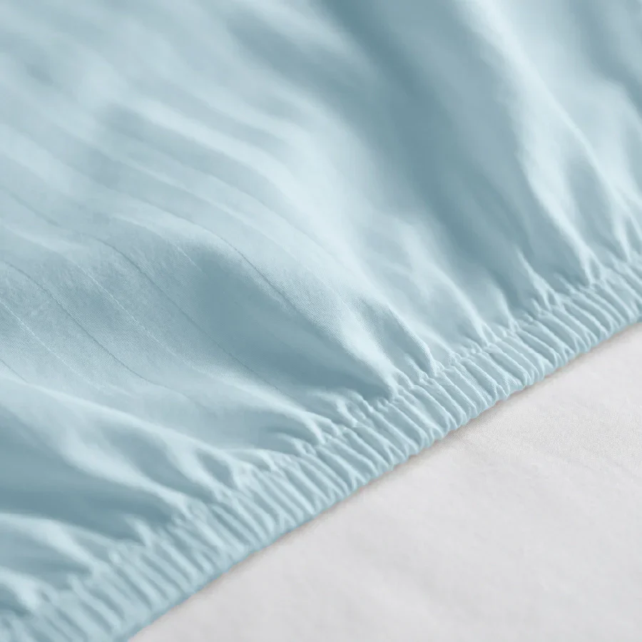 Fitted Bedsheet Set | Striped Luxe | 100% Cotton Bedsheet + 2 Pillow Cases [Sizes: King Bedsheets & Queen/ Double Bedsheets] | 300TC - Image 3