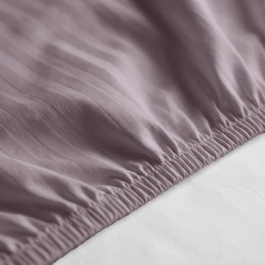 Fitted Bedsheet Set | Striped Luxe | 100% Cotton Bedsheet + 2 Pillow Cases [Sizes: King Bedsheets & Queen/ Double Bedsheets] | 300TC - Image 45