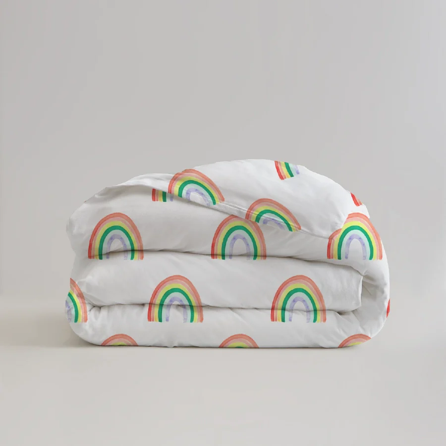 Fitted Bedsheet Set | Rainbow Sprinkles | 100% Cotton Bedsheet + 2 Pillow Cases [Sizes: King Bedsheets & Queen/ Double Bedsheets] - Image 5