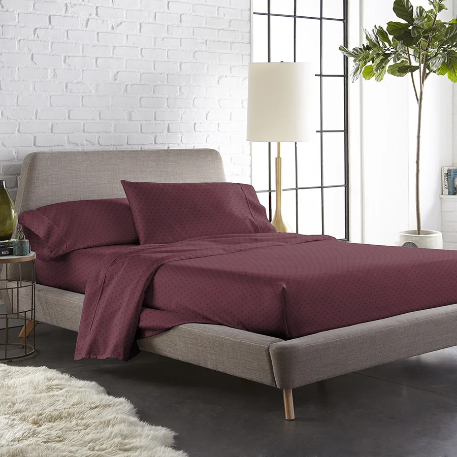 Bedding Bundle | Bedsheet Set with Duvet Cover | Swiss Dot | 300TC - Image 22