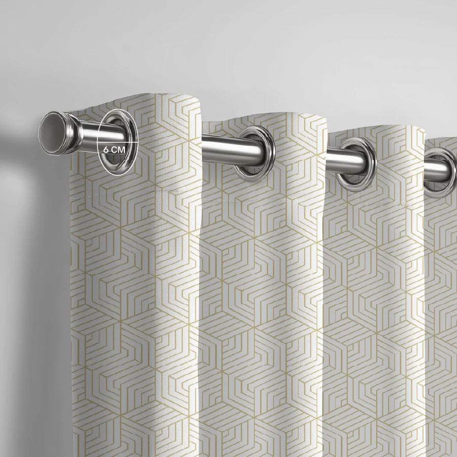 Geo Floral Curtain (Pack of 2) - Image 3