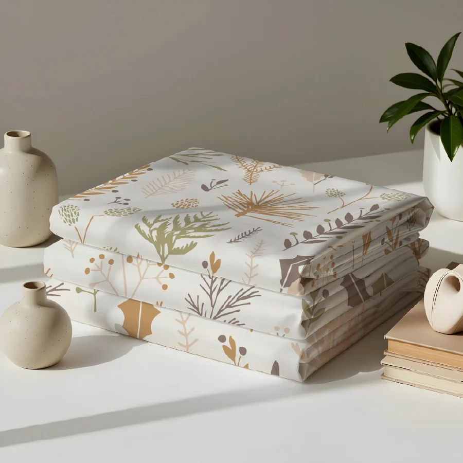 Comfort Bundle | Bedsheet Set with Quilt & Pillows | Harvest Leaves - Image 5