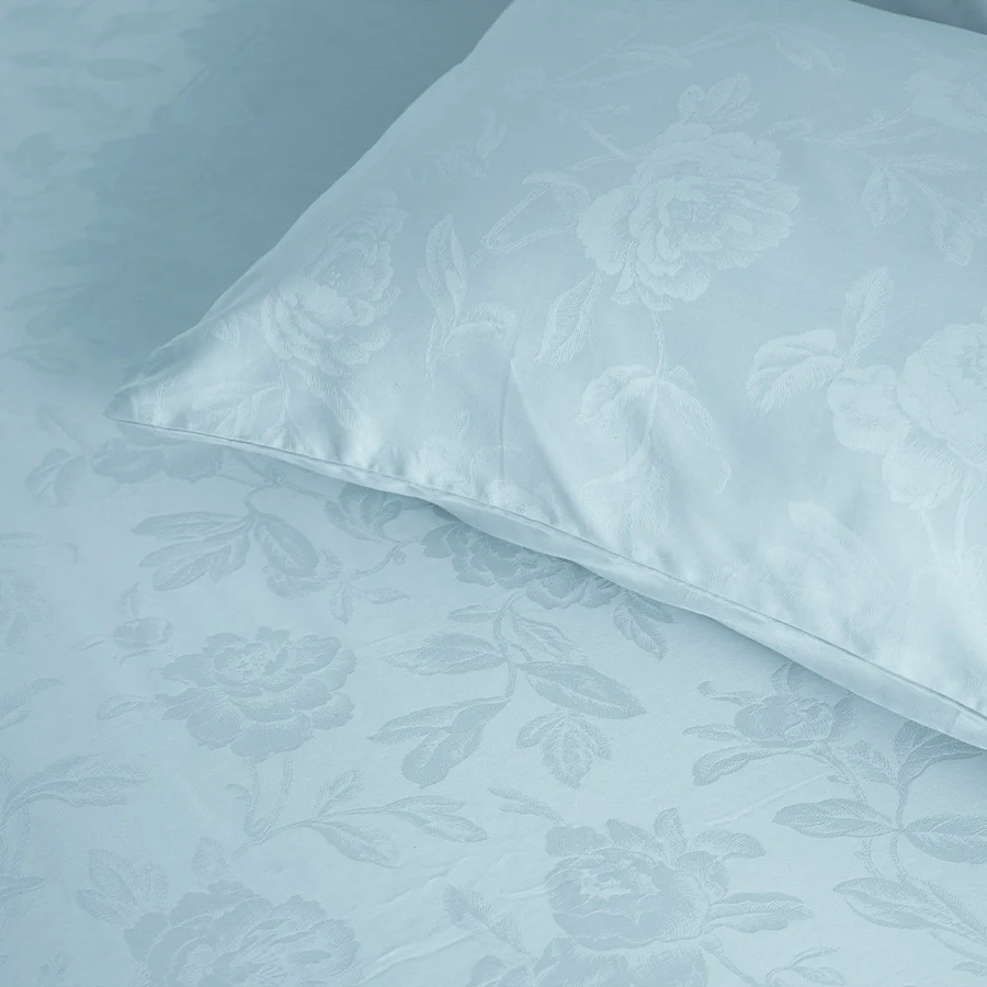 Bedsheet Set | Jacquard Rose | 100% Cotton King Size Bedsheet + 2 Pillow Cases | 300TC - Image 17
