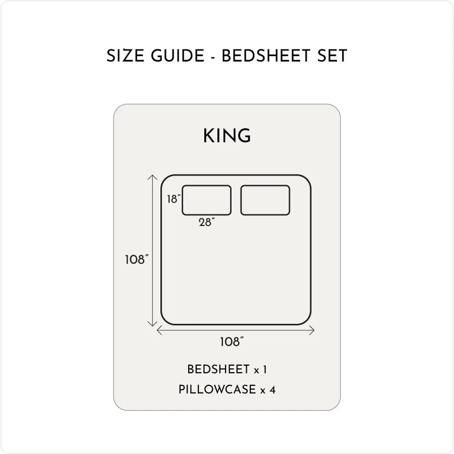 Bedsheet Set | 1000TC Solid | 100% Cotton King Size Bedsheet + 4 Pillow Cases - Image 19
