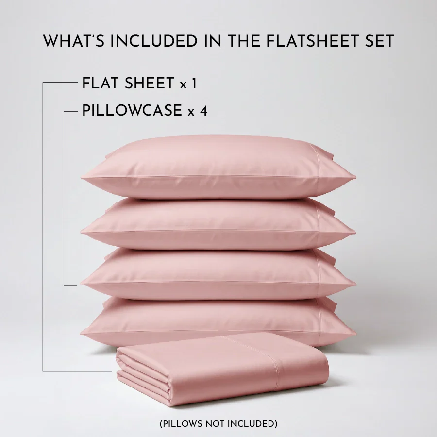 Bedsheet Set | 1000TC Solid | 100% Cotton King Size Bedsheet + 4 Pillow Cases - Image 46