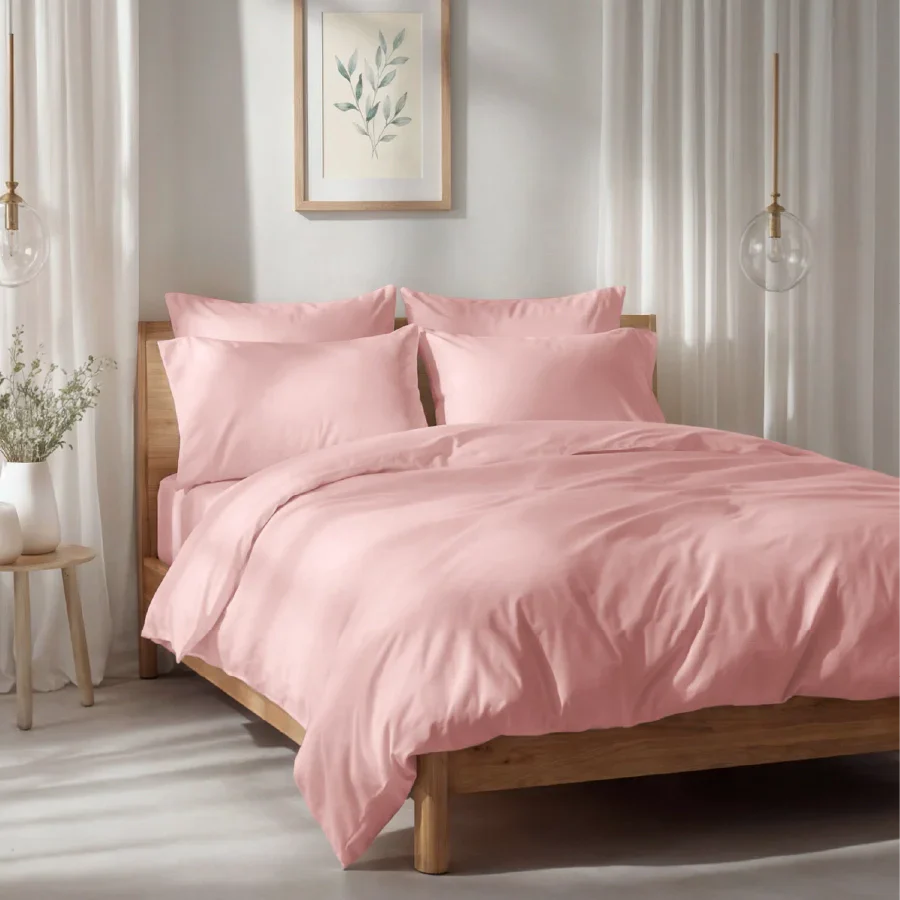 Bedsheet Set | 1000TC Solid | 100% Cotton King Size Bedsheet + 4 Pillow Cases - Image 49