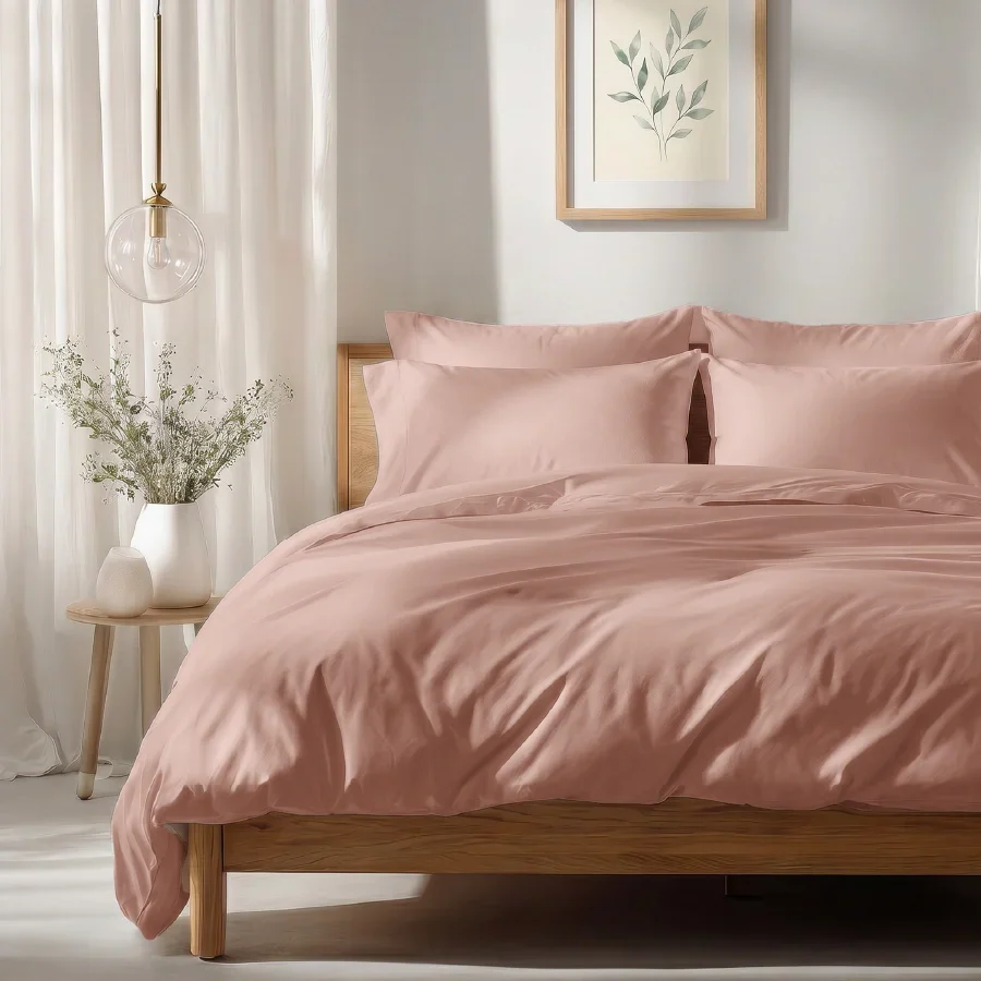 Bedsheet Set | 1000TC Solid | 100% Cotton King Size Bedsheet + 4 Pillow Cases - Image 50