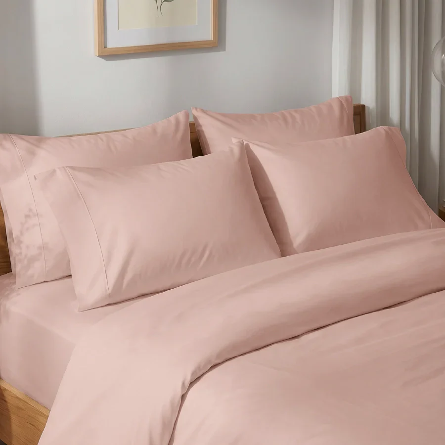 Bedsheet Set | 1000TC Solid | 100% Cotton King Size Bedsheet + 4 Pillow Cases - Image 51