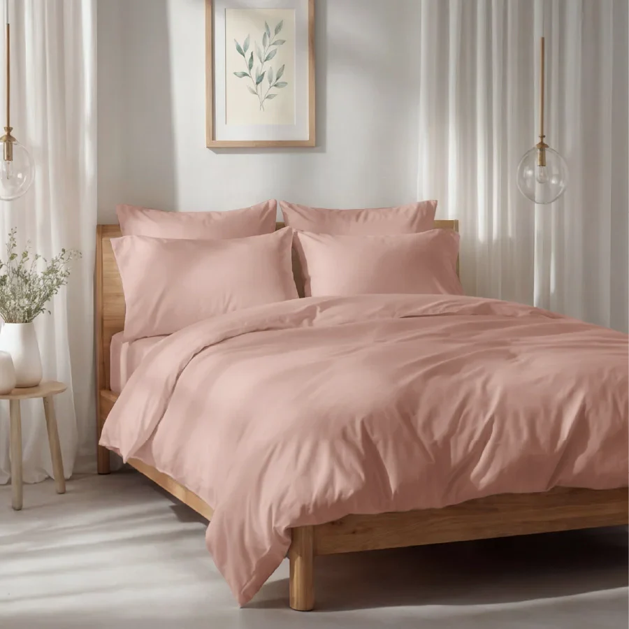 Bedsheet Set | 1000TC Solid | 100% Cotton King Size Bedsheet + 4 Pillow Cases - Image 56