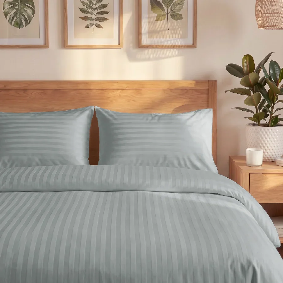 Pillow Cover | Striped Luxe | 100% Cotton | Pack of 2 Pillow Cases | 300TC - Image 15