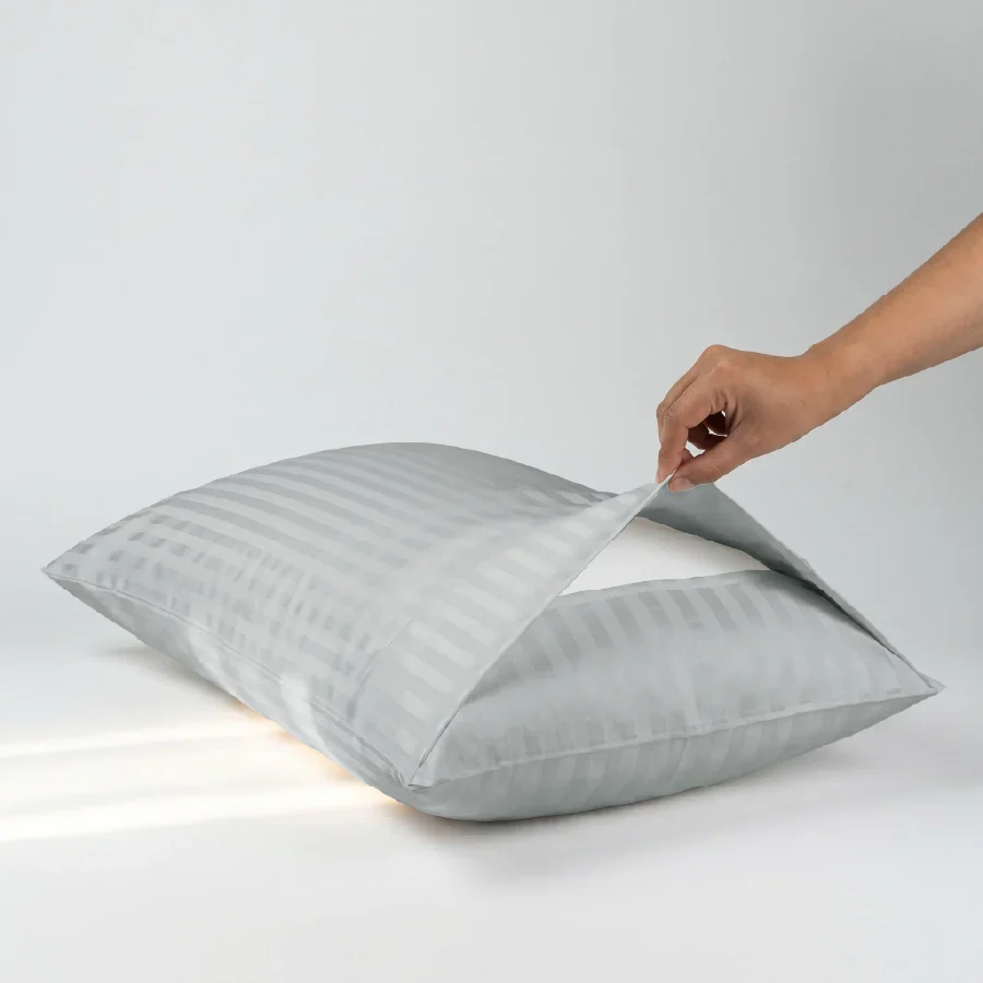 Pillow Cover | Striped Luxe | 100% Cotton | Pack of 2 Pillow Cases | 300TC - Image 17