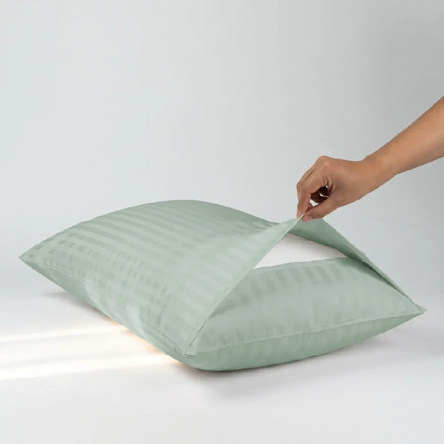 Pillow Cover | Striped Luxe | 100% Cotton | Pack of 2 Pillow Cases | 300TC - Image 24