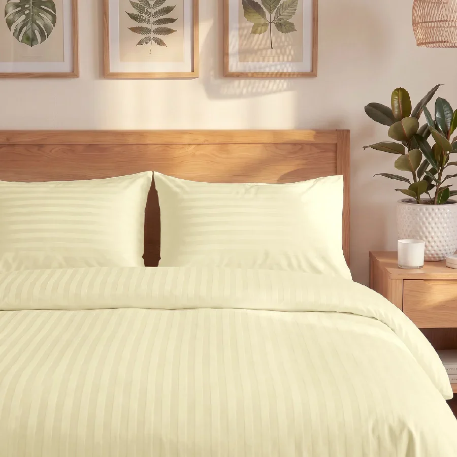 Pillow Cover | Striped Luxe | 100% Cotton | Pack of 2 Pillow Cases | 300TC - Image 29