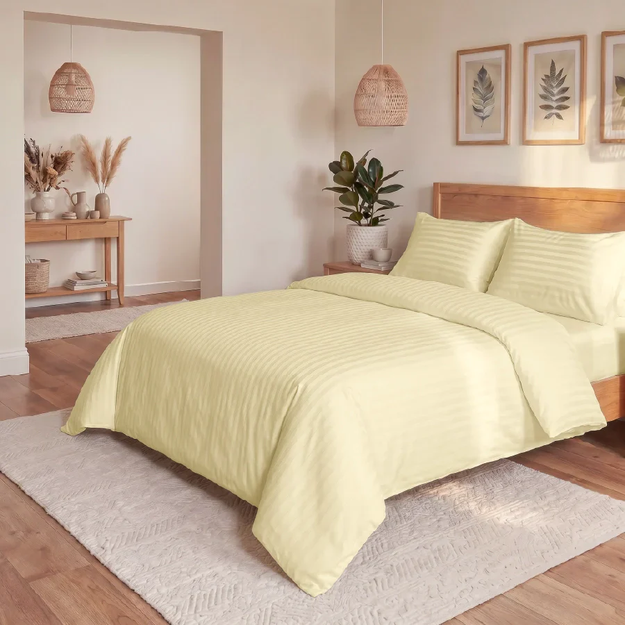 Pillow Cover | Striped Luxe | 100% Cotton | Pack of 2 Pillow Cases | 300TC - Image 33