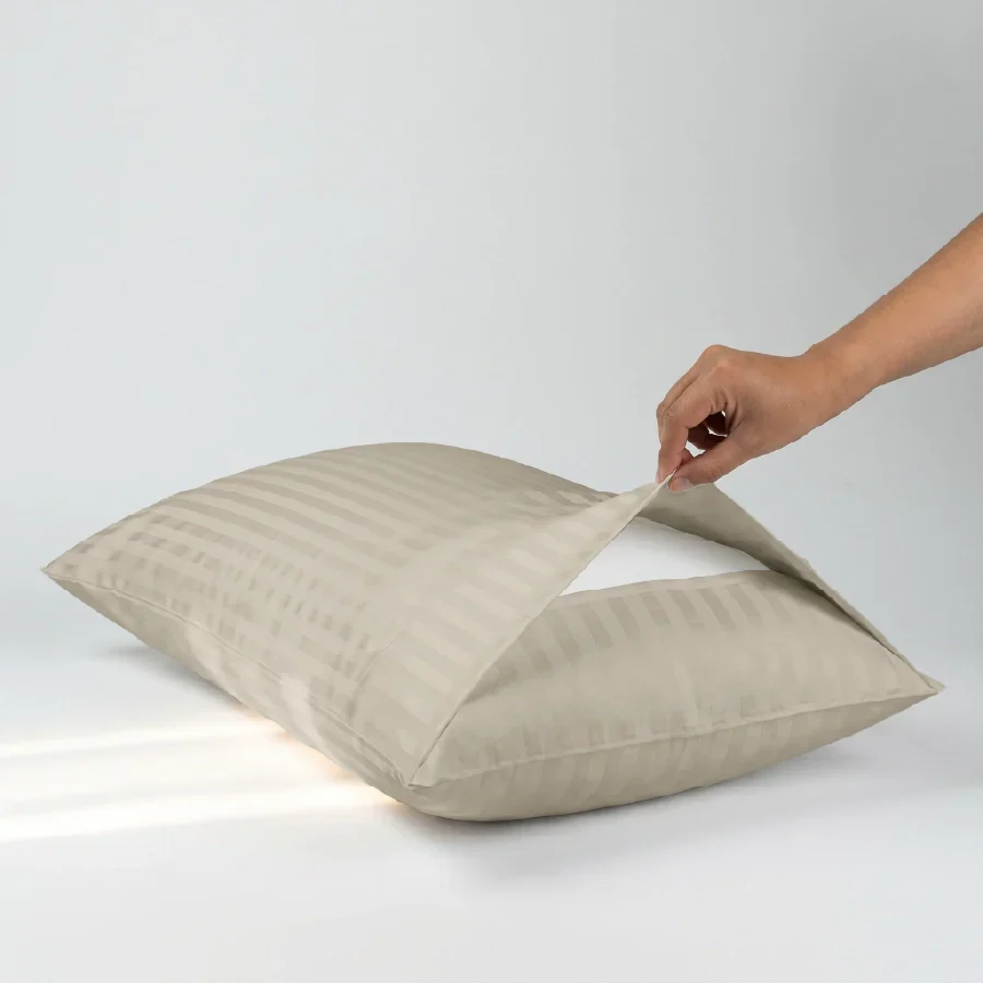 Pillow Cover | Striped Luxe | 100% Cotton | Pack of 2 Pillow Cases | 300TC - Image 38