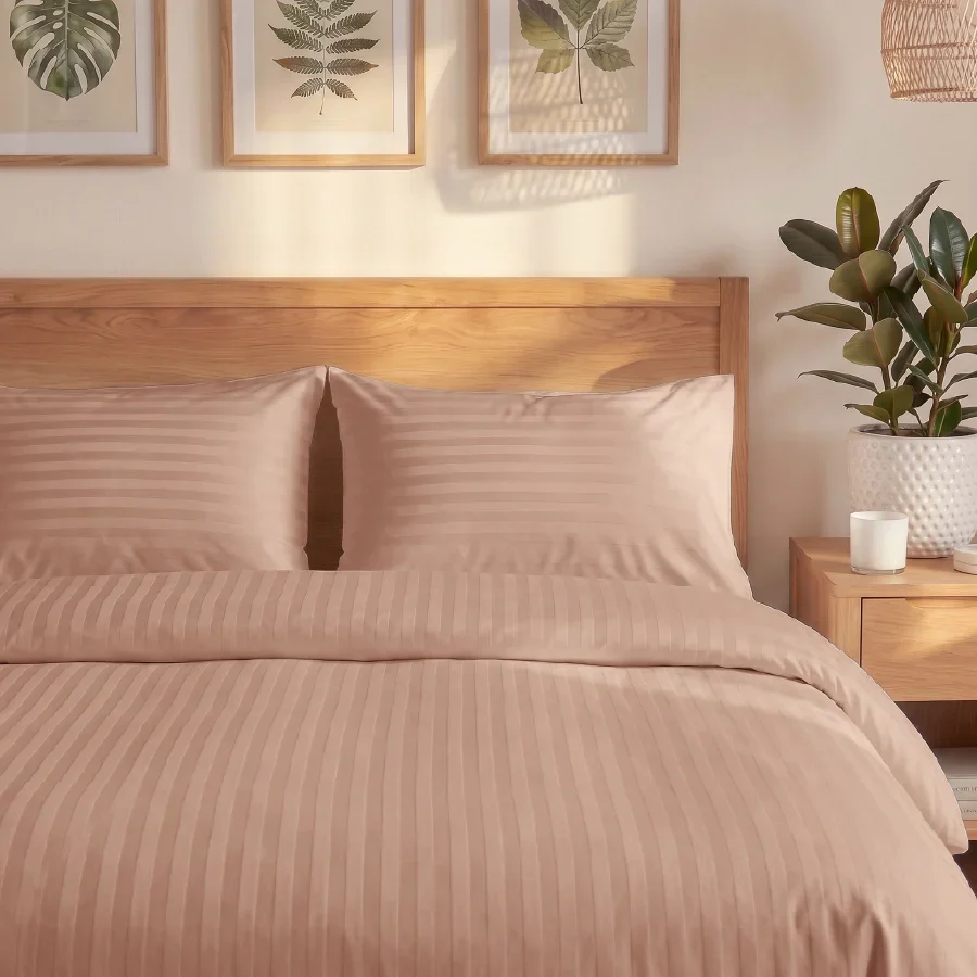 Pillow Cover | Striped Luxe | 100% Cotton | Pack of 2 Pillow Cases | 300TC - Image 43