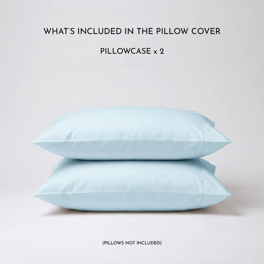 Pillow Cover | 1000TC Solid | 100% Cotton | Pack of 2 Pillow Cases - Image 4