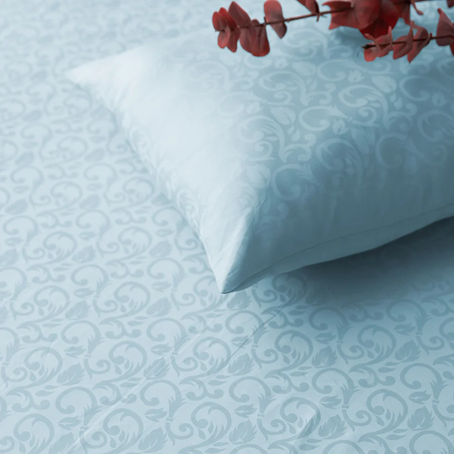 Pillow Cover | Blooming Coral Jacquard | 100% Cotton | Pack of 2 Pillow Cases | 300TC - Image 25