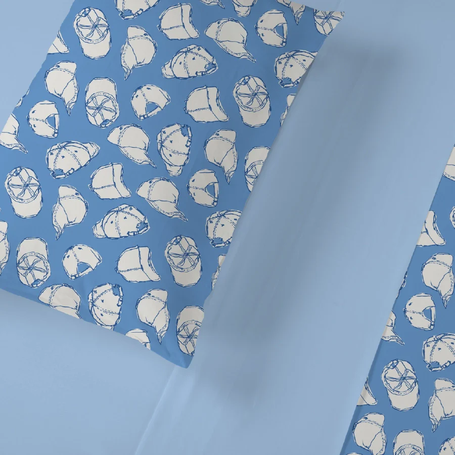 Pillow Cover | Caps | 100% Cotton | Pack of 2 Pillow Cases - Image 4