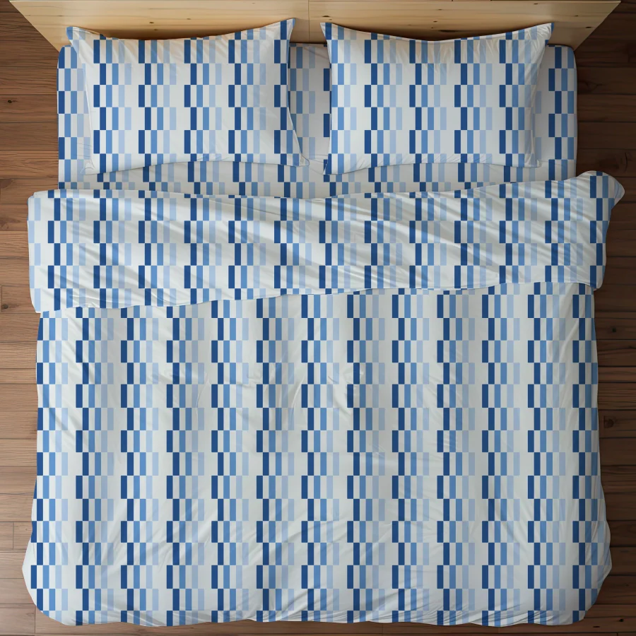 Pillow Cover | Color Blocks | 100% Cotton | Pack of 2 Pillow Cases