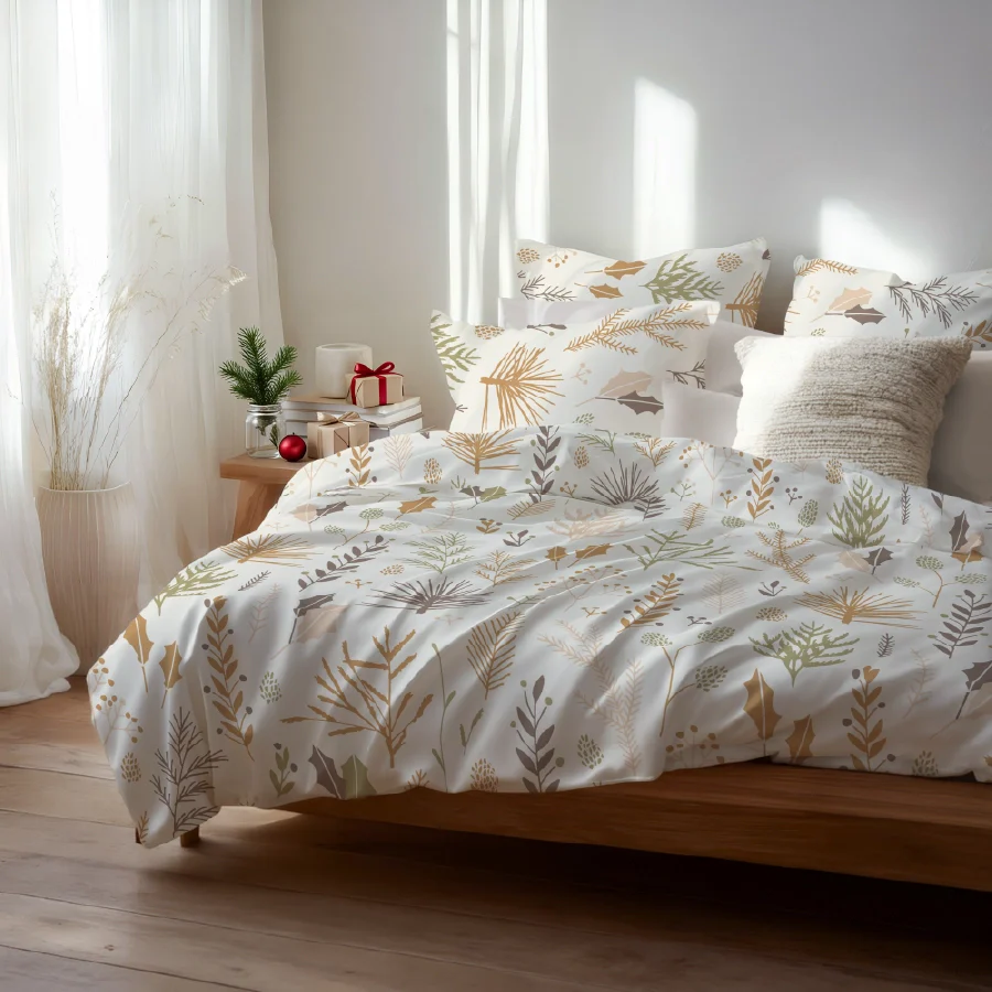 Pillow Cover | Harvest Leaves | 100% Cotton 2 Pillow Cases