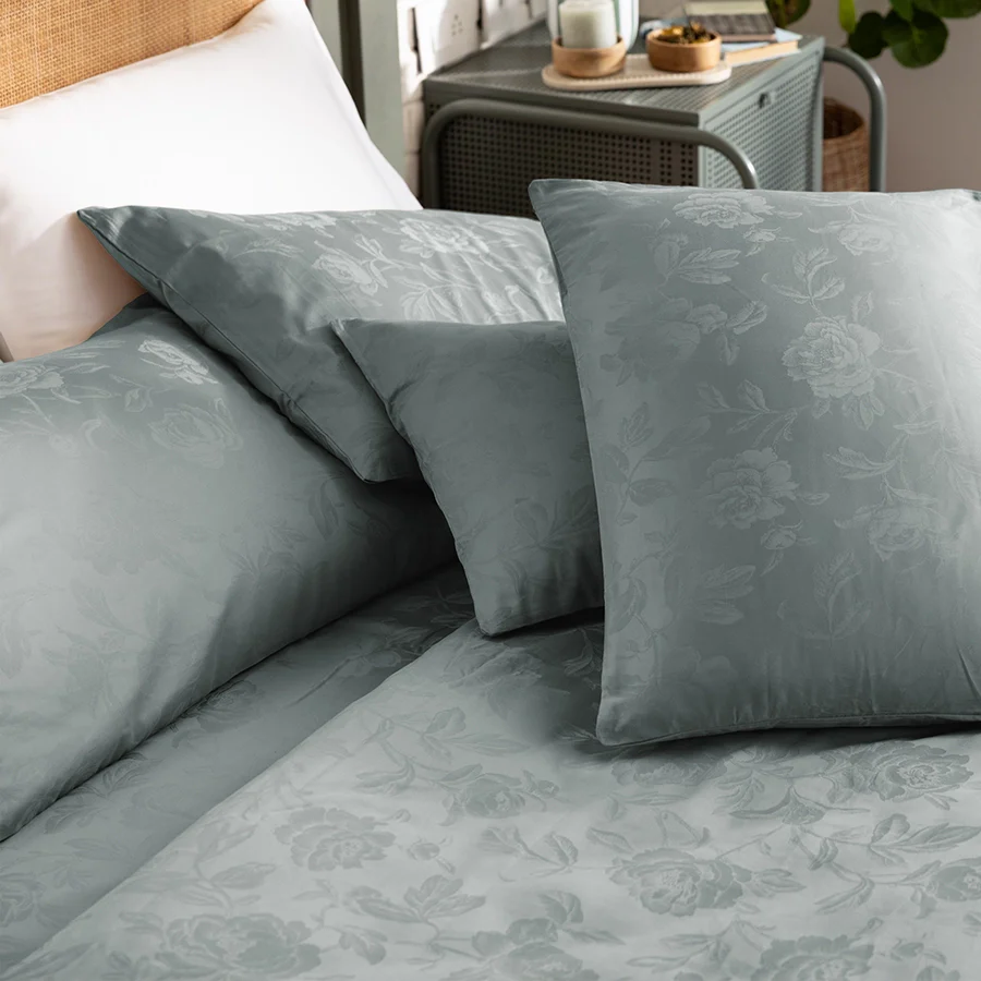 Pillow Cover | Jacquard Rose | 100% Cotton | Pack of 2 Pillow Cases | 300TC - Image 19