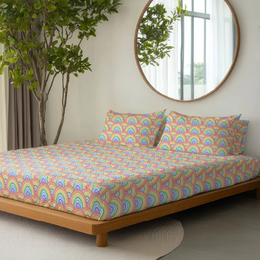 Pillow Cover | Sunbeam Smiles | 100% Cotton | Pack of 2 Pillow Cases - Image 3
