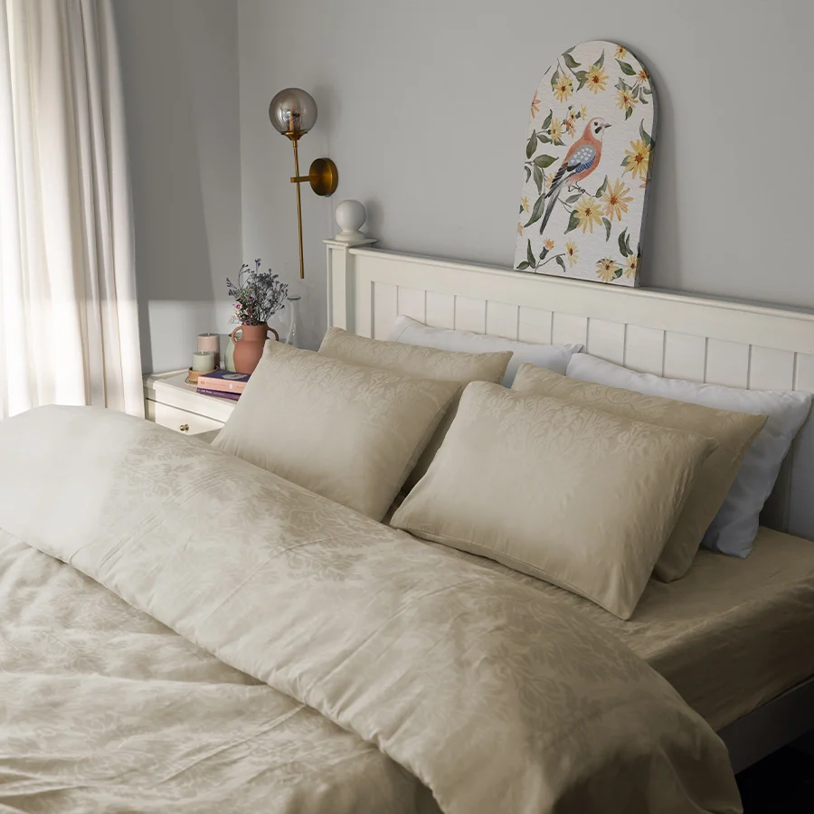 Pillow Cover | Symmetrical Jacquard | 100% Cotton | Pack of 2 Pillow Cases | 300TC - Image 12