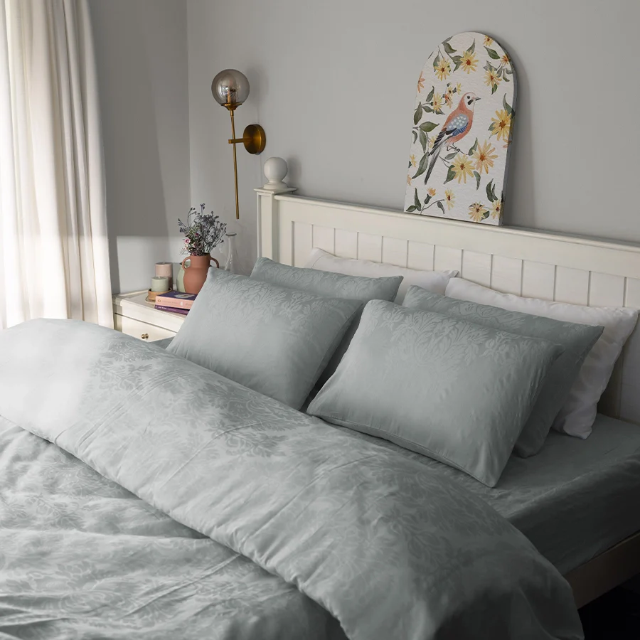 Pillow Cover | Symmetrical Jacquard | 100% Cotton | Pack of 2 Pillow Cases | 300TC - Image 21