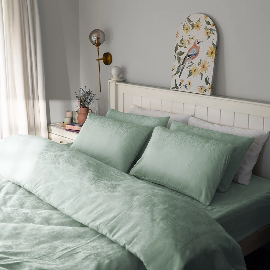 Pillow Cover | Symmetrical Jacquard | 100% Cotton | Pack of 2 Pillow Cases | 300TC - Image 36