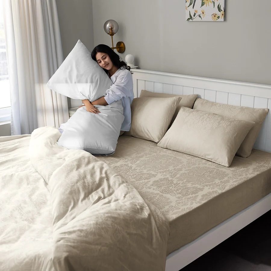 Pillow Cover | Symmetrical Jacquard | 100% Cotton | Pack of 2 Pillow Cases | 300TC - Image 8