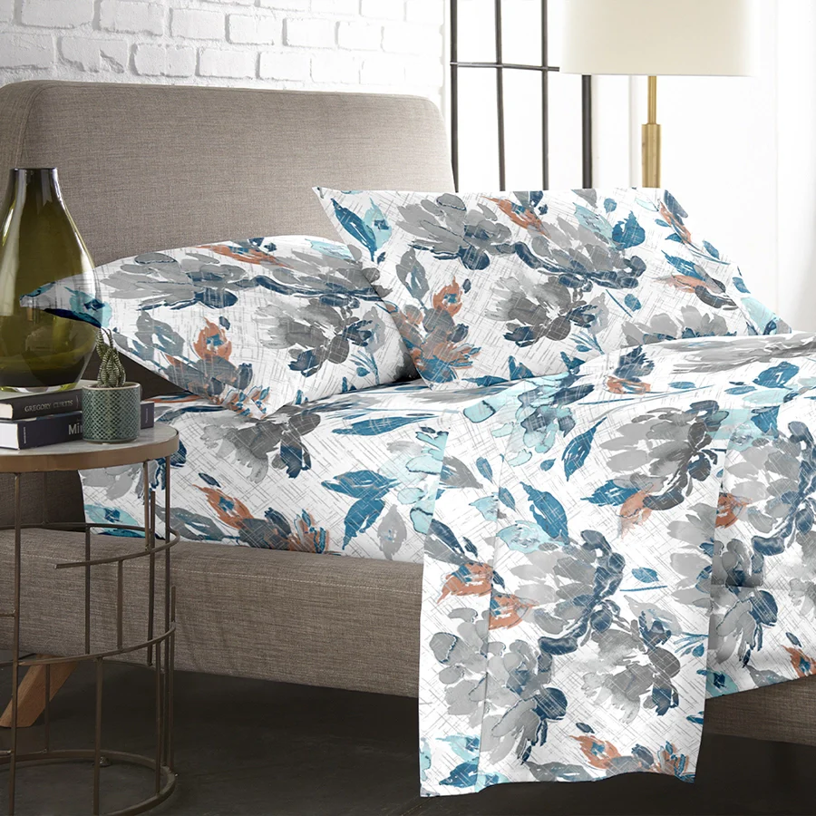 Pillow Cover | Vintage Rustic Flowers | 100% Cotton | Pack of 2 Pillow Cases - Image 5