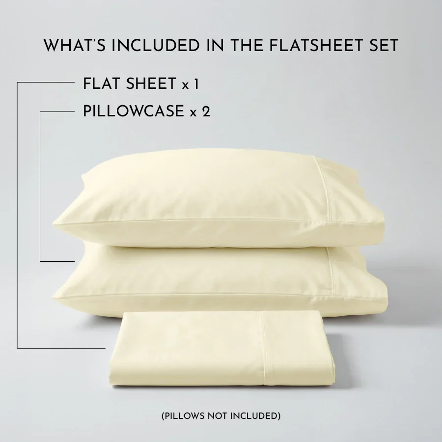 Bedsheet Set | 400TC Solid | 100% Cotton King Size Bedsheet + 2 Pillow Cases - Image 18