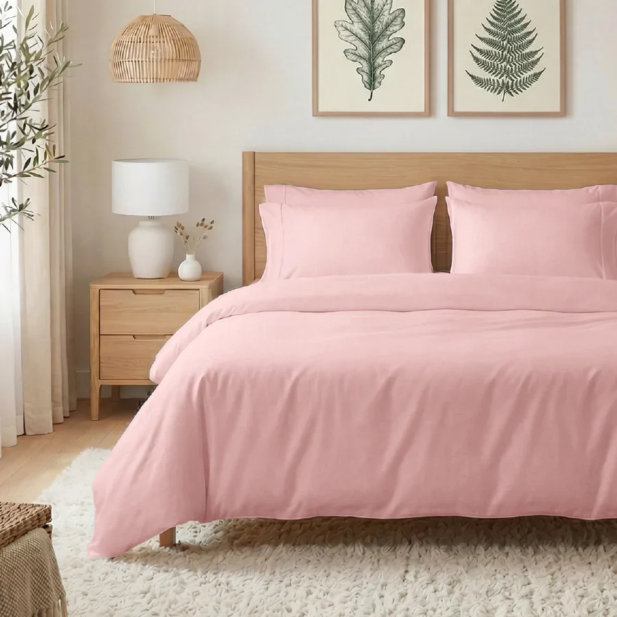 Bedsheet Set | 400TC Solid | 100% Cotton King Size Bedsheet + 2 Pillow Cases - Image 36