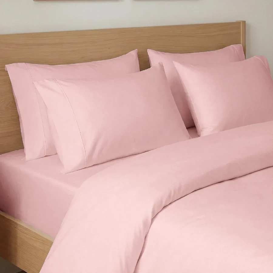Bedsheet Set | 400TC Solid | 100% Cotton King Size Bedsheet + 2 Pillow Cases - Image 37