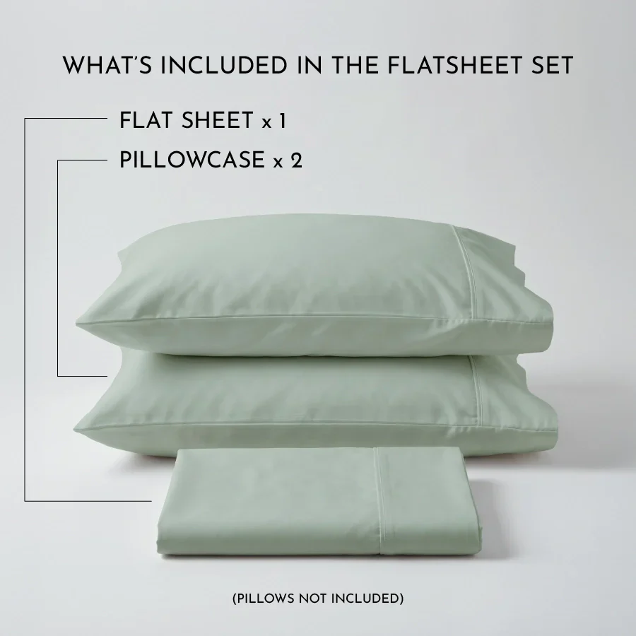 Bedsheet Set | 400TC Solid | 100% Cotton King Size Bedsheet + 2 Pillow Cases - Image 4
