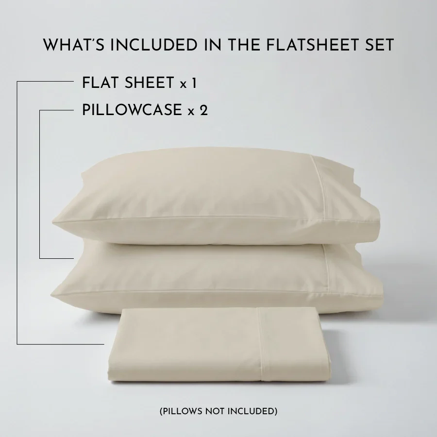 Bedsheet Set | 400TC Solid | 100% Cotton King Size Bedsheet + 2 Pillow Cases - Image 46
