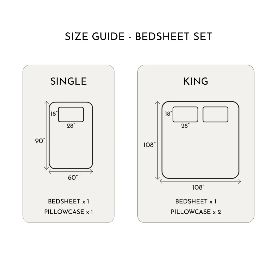 Bedsheet Set | 400TC Solid | 100% Cotton King Size Bedsheet + 2 Pillow Cases - Image 5