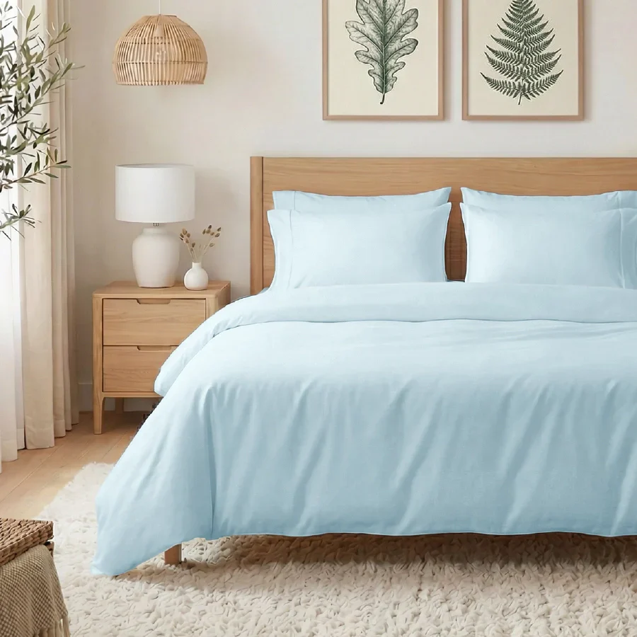 Bedsheet Set | 400TC Solid | 100% Cotton King Size Bedsheet + 2 Pillow Cases - Image 8
