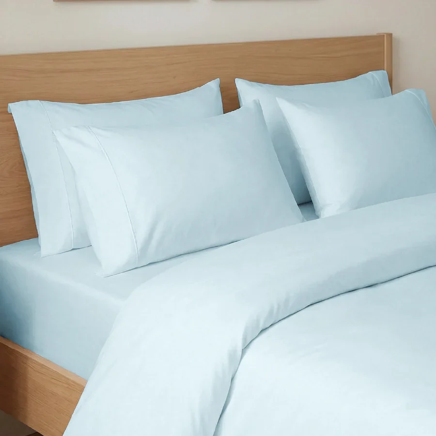 Bedsheet Set | 400TC Solid | 100% Cotton King Size Bedsheet + 2 Pillow Cases - Image 9