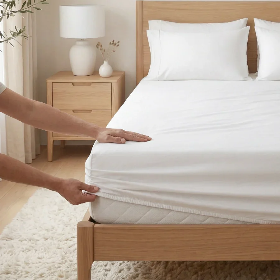 Fitted Bedsheet Set |  400TC Solid | 100% Cotton Bedsheet + 2 Pillow Cases [Sizes: King Bedsheets & Queen/ Double Bedsheets] - Image 35