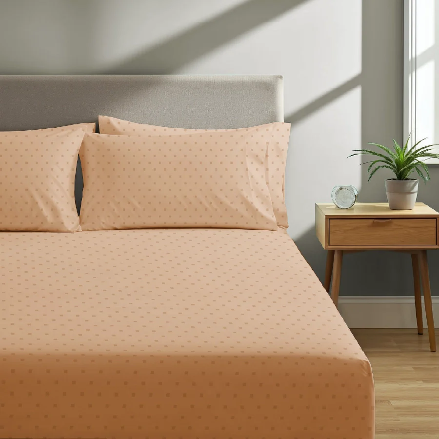 Bedsheet Set | Swiss Dot | 100% Cotton King Size Bedsheet + 4 Pillow Cases | 500TC - Image 63