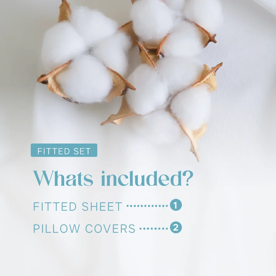 Fitted Bedsheet Set | Swiss Dot | 100% Cotton Bedsheet + 2 Pillow Cases [Sizes: King Bedsheets & Queen/ Double Bedsheets] | 300TC - Image 18