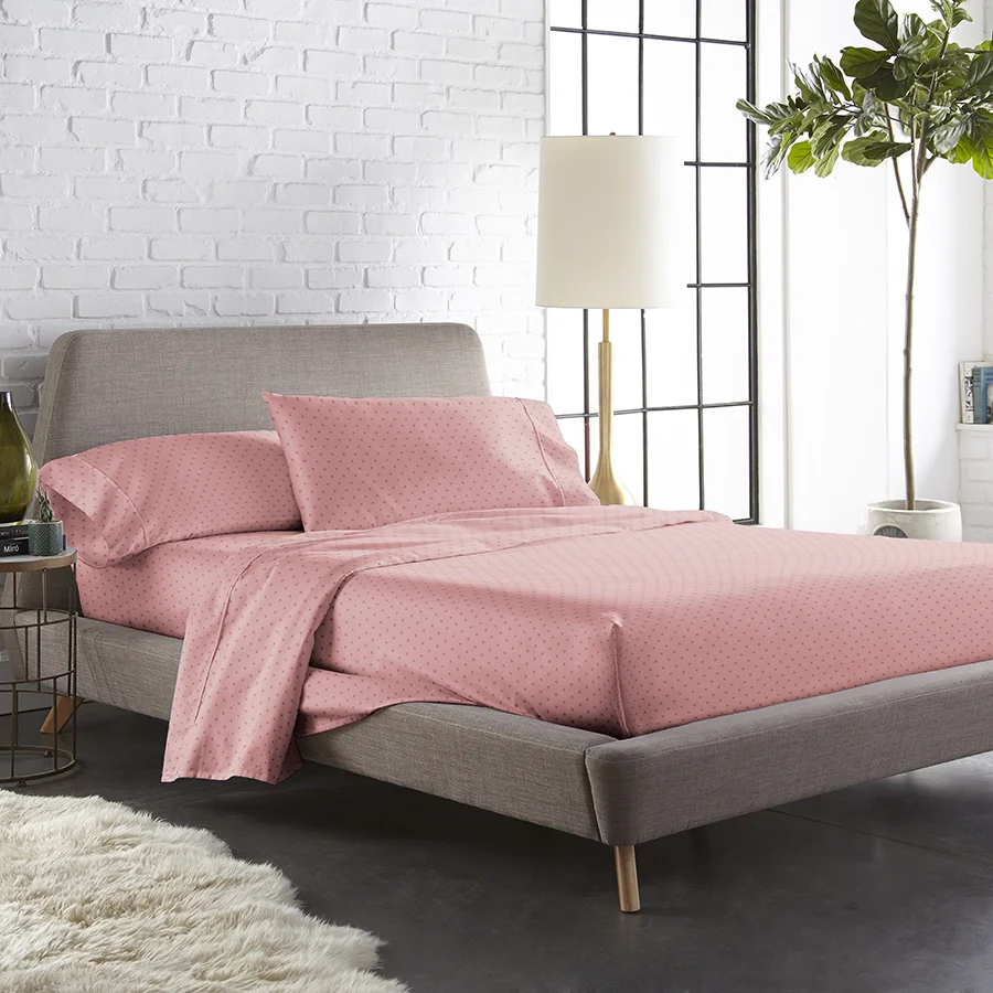 Fitted Bedsheet Set | Swiss Dot | 100% Cotton Bedsheet + 2 Pillow Cases [Sizes: King Bedsheets & Queen/ Double Bedsheets] | 300TC - Image 22