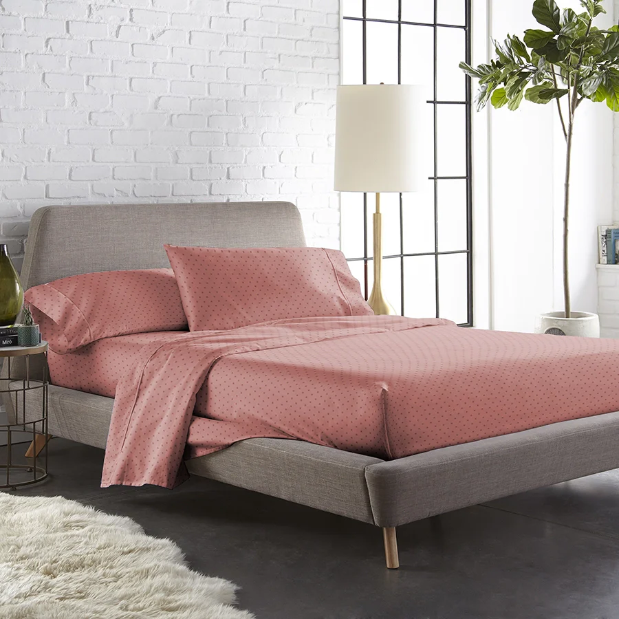 Fitted Bedsheet Set | Swiss Dot | 100% Cotton Bedsheet + 2 Pillow Cases [Sizes: King Bedsheets & Queen/ Double Bedsheets] | 300TC - Image 29