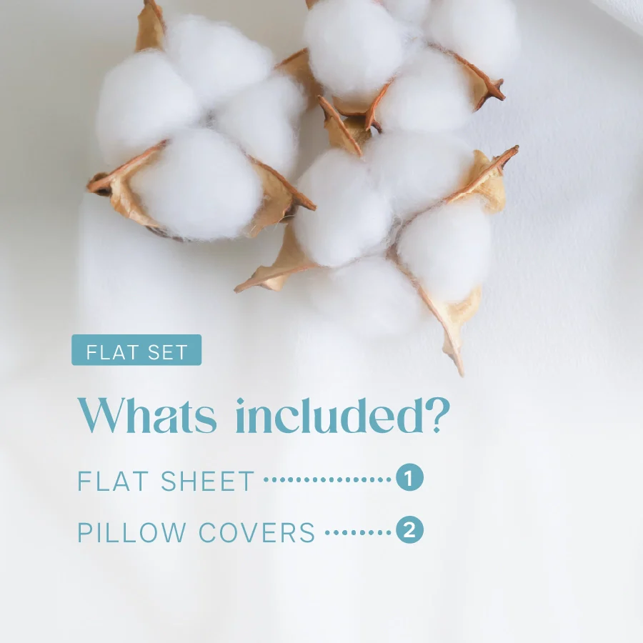 Bedsheet Set | Swiss Dot | 100% Cotton King Size Bedsheet + 2 Pillow Cases | 300TC - Image 25