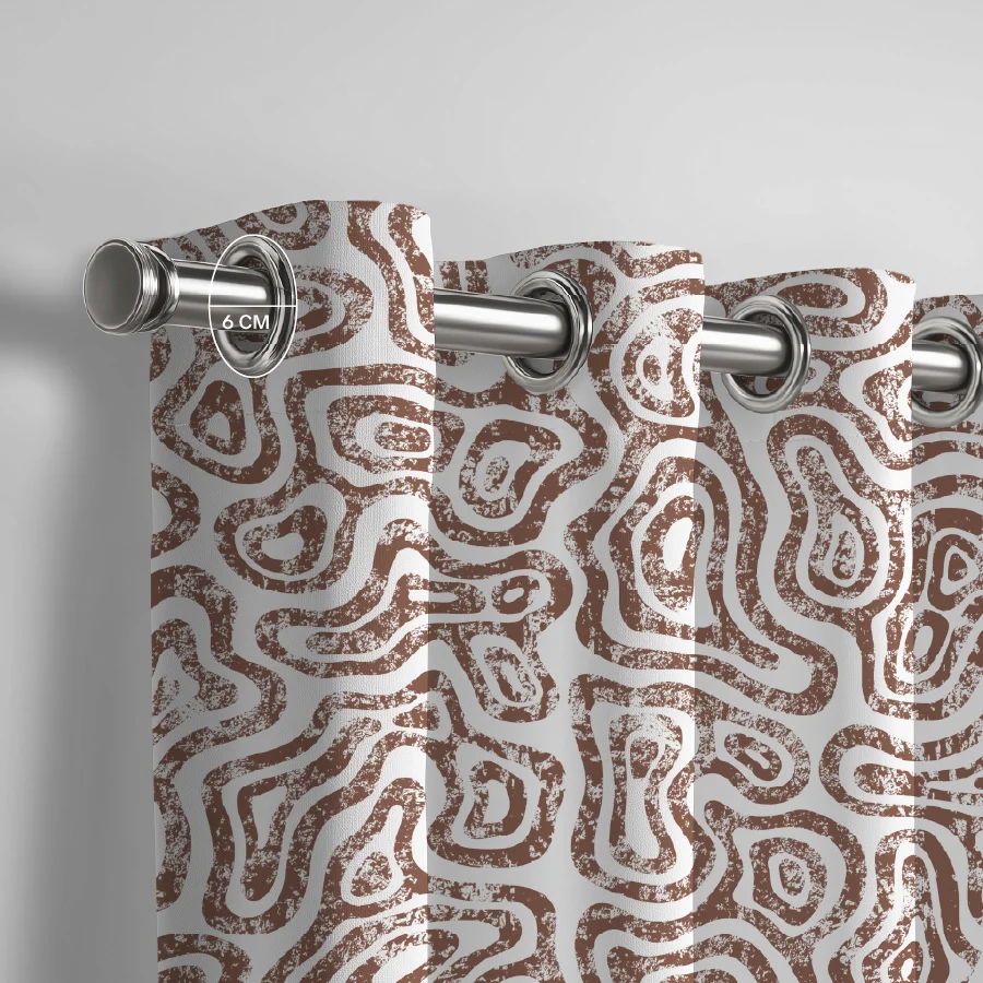 Wavy Art Curtain (Pack of 2) - Image 3