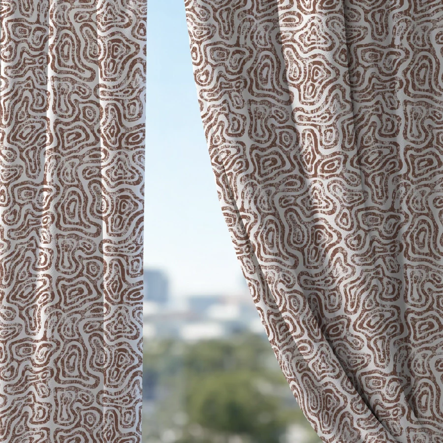 Wavy Art Curtain (Pack of 2) - Image 4