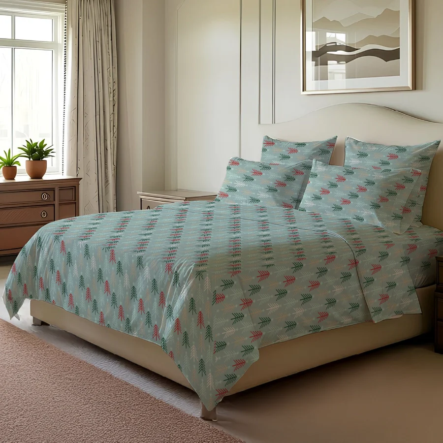 Comfort Bundle | Bedsheet Set with Quilt & Pillows | Merry Spurce - Image 3